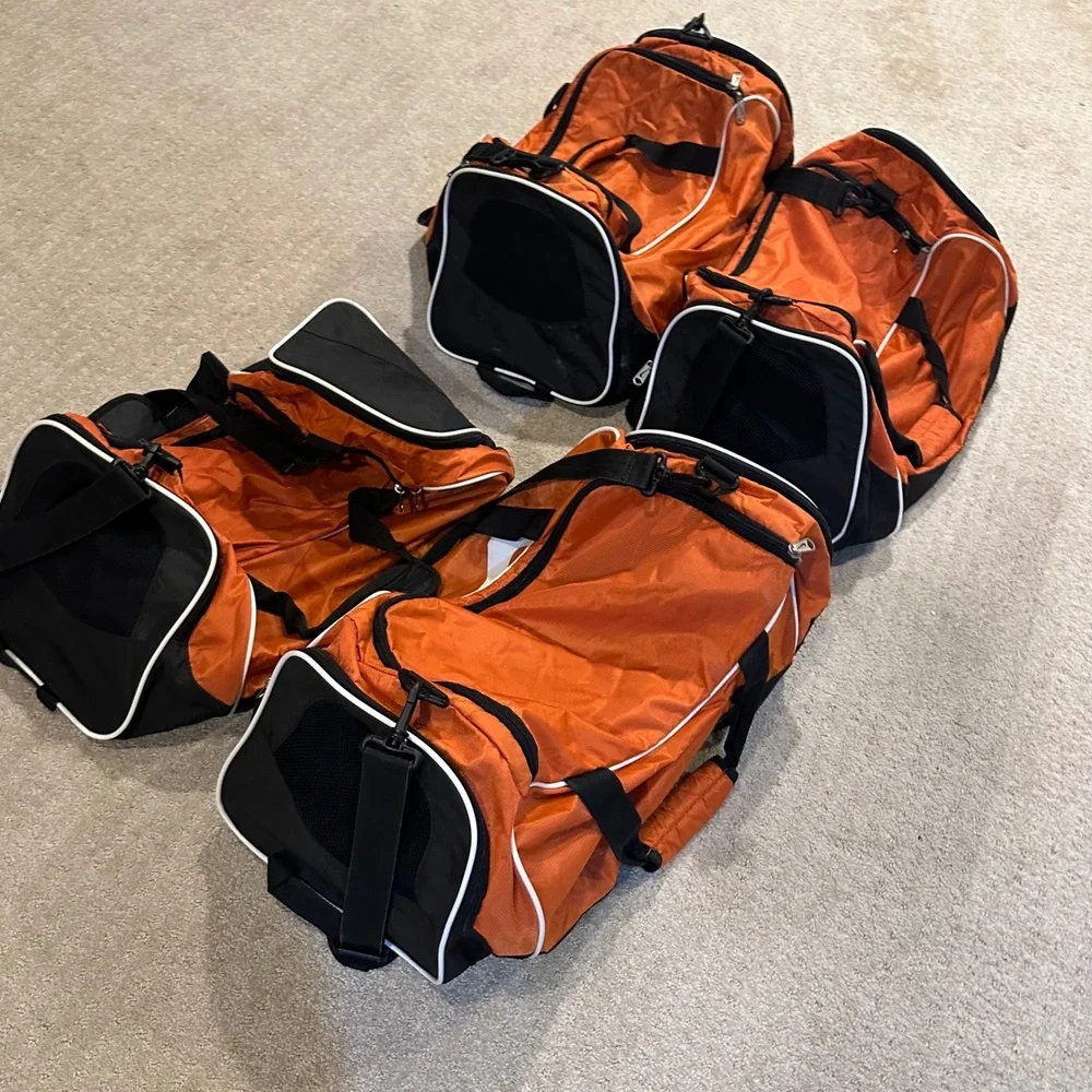 Nike Team Training Duffel Bag Orange Black Gym lot of 4
